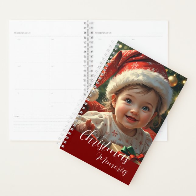 Bébé adorable à Père Noël en tenue avec Noël (Devant avec enveloppe)