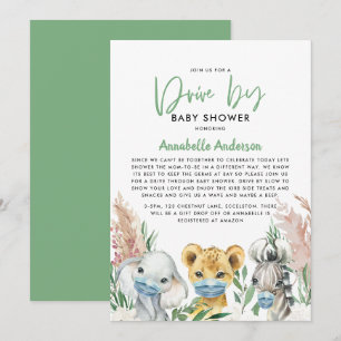 Bébé adorable en voiture avec un masque covid