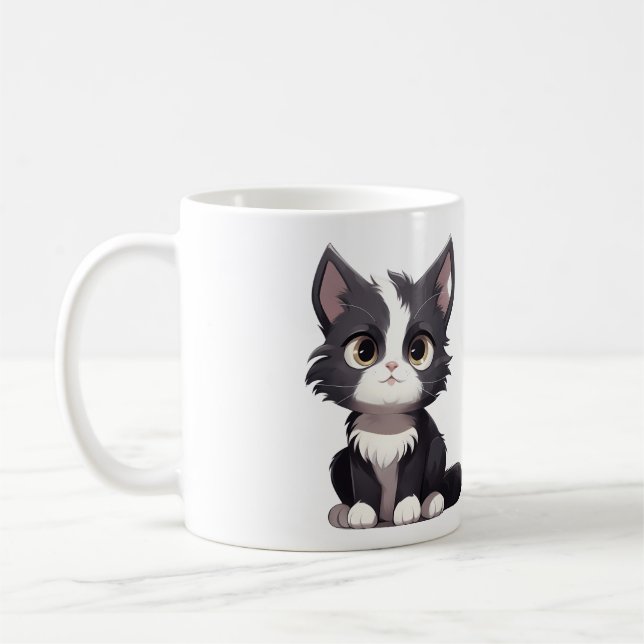 Bébé adorable mignonne Animaux Café Mug (Gauche)