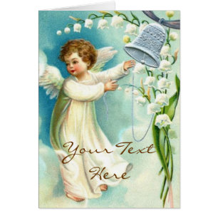 Bébé Ange Avec Cloche Bleue