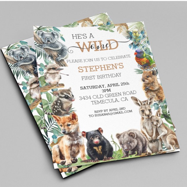 Bébé animal australien sauvage un Anniversaire Kan (Créateur téléchargé)