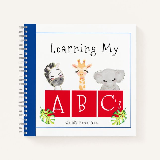 Bébé Animaux ABC Carnet spiral (Devant)