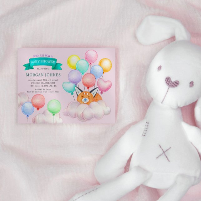 Bébé Animaux Ballons Baby shower mignon (Créateur téléchargé)