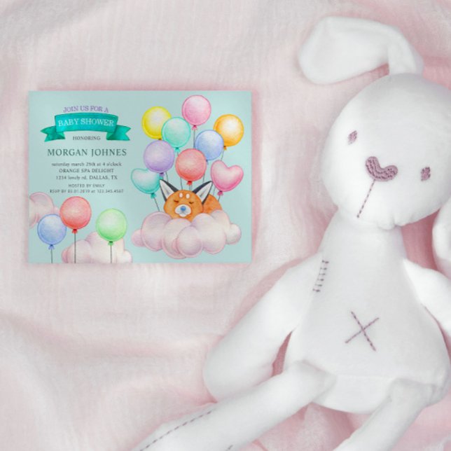 Bébé Animaux Ballons Baby shower mignon (Créateur téléchargé)