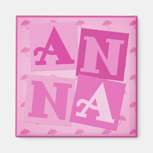 Bébé Anna Custom Magnet (Devant)