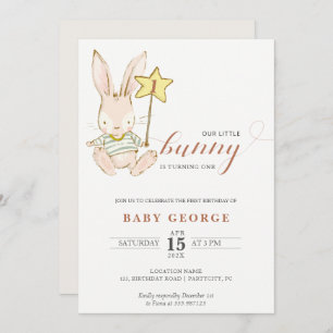 Bébé anniversaire Invitation