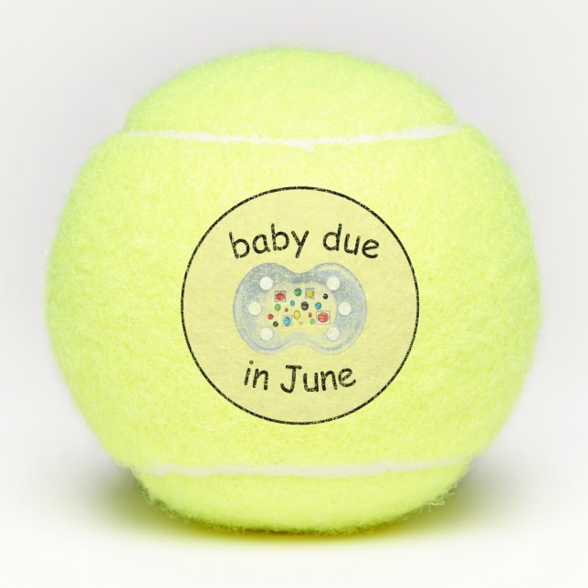 bébé attendu en juin balles de tennis (Devant)