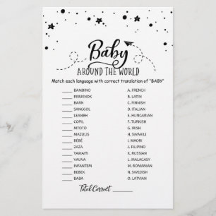 Bébé autour du monde avec le Baby shower de répons