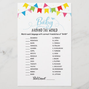 Bébé autour du monde avec le Baby shower de répons