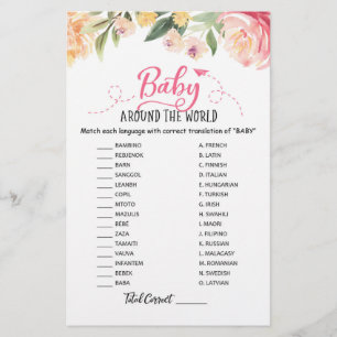 Bébé autour du monde avec le Baby shower de répons
