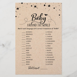 Bébé autour du monde avec le Baby shower de répons
