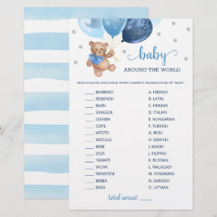 Bébé autour du monde jeu de course Teddy Bear