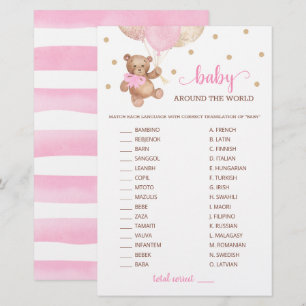Bébé autour du monde jeu Teddy Ours