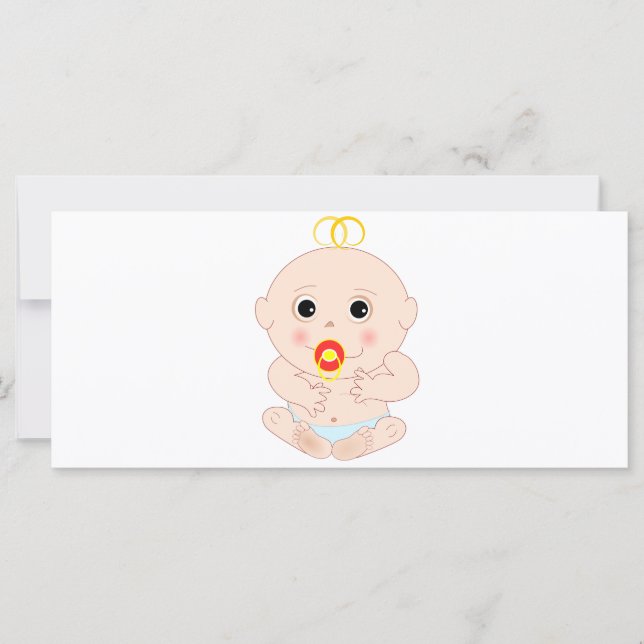 Bébé avec dessin animé de la suce (Devant)