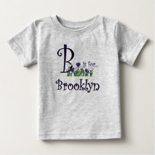 Bébé B est pour T-shirt Brooklyn Cute Spring Flowers