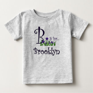Bébé B est pour T-shirt Brooklyn Cute Spring Flowers