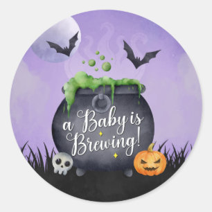 Bébé Baby shower d'Halloween brasse Sticker