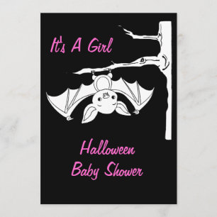 Bébé Bat Halloween Cartes d'invitation Baby shower