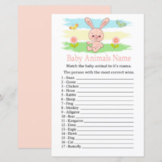 Bébé Bébé Bébé Animaux Nom Jeu