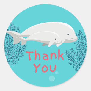 Bébé Beluga Merci Sticker