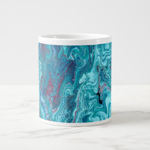 Bébé Bleu 2 Flux Bleu Acrylique Abstraite Mug