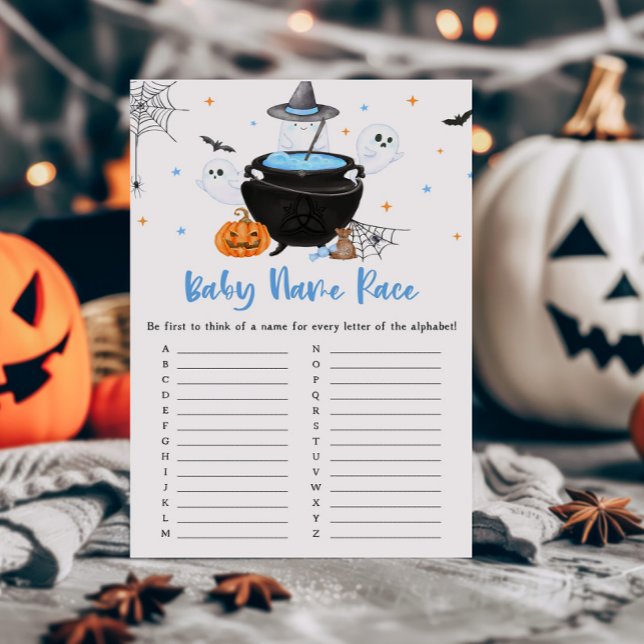 Bébé bleu brasse Nom de la race Jeu (Baby is Brewing Baby Shower Baby Name Race Game)