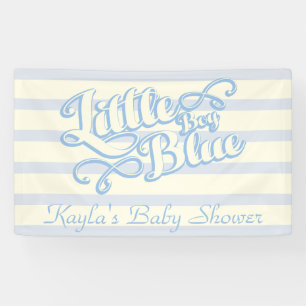 Bébé, bleu de Little Boy, bannière de baby shower