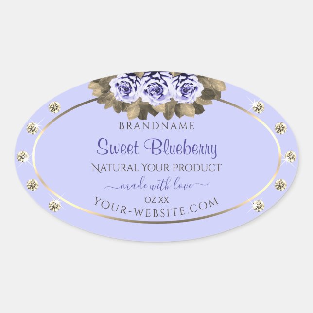 Bébé Bleu Étiquettes de produits avec bijoux (Devant)