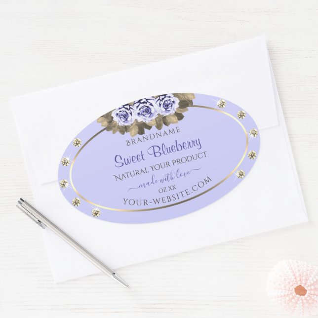 Bébé Bleu Étiquettes de produits avec bijoux (Enveloppe)