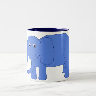 Bébé bleu mug éléphant