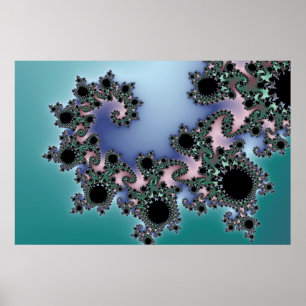 Bébé bleu - Poster Fractal