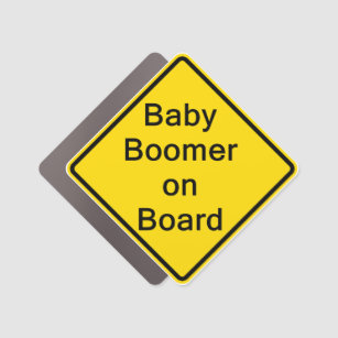 Bébé Boomer à bord du Magnet de voiture