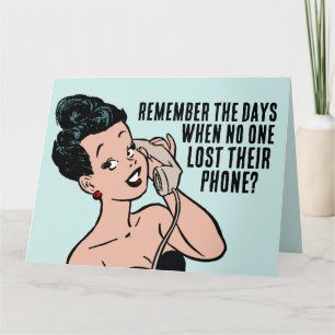 BÉBÉ BOOMER ROTARY TÉLÉPHONE CARTES D'ANNIVERSAIRE