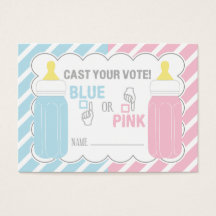 Bébé Bouteille Genre Révéler carte de vote
