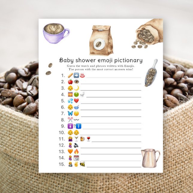 Bébé brasse baby shower Emoji jeu d'image (Créateur téléchargé)