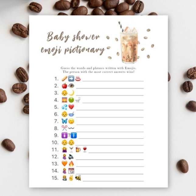 Bébé brasse baby shower Emoji jeu d'image (Créateur téléchargé)