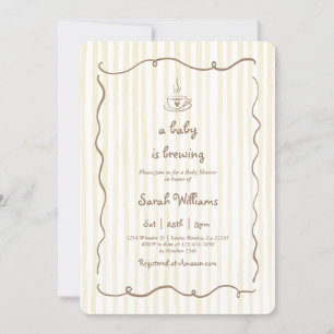 Bébé brasse Baby shower Invitation