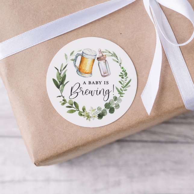 Bébé brasse Classic Round Sticker (Créateur téléchargé)