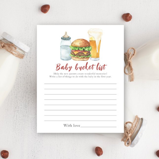 Bébé brasse de la bière - Baby bucket list (Créateur téléchargé)