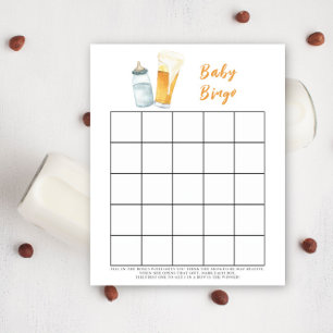 Bébé brasse de la bière Jeu de bingo Baby shower