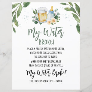 Bébé brasse la verdure Mon eau Broke Jeu Signal