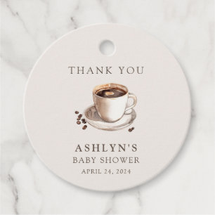 Bébé brasse Merci Baby shower étiquette cadeau
