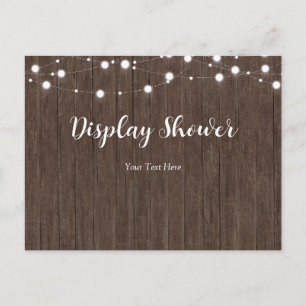 Bébé brasse Rustique Baby shower Insertion Carte