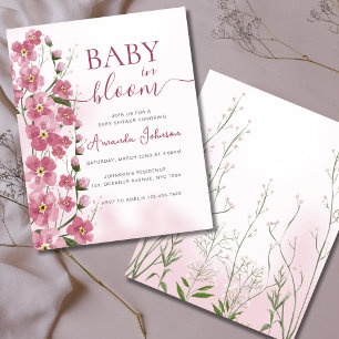 Bébé budget en Fleur Fille Rose Floral Douche