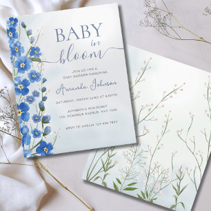 Bébé budget en Fleur Garçon Bleu Floral Douche