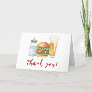 Bébé, Burgers et Bières Fête prénatale Merci