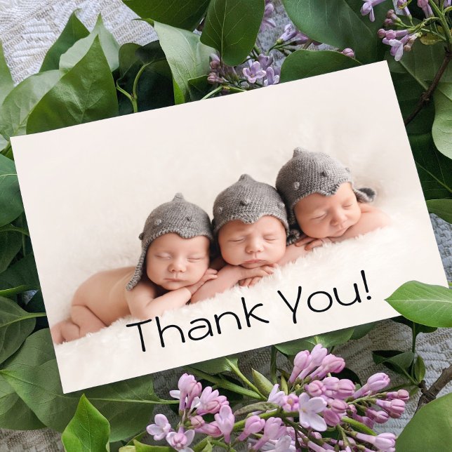 Bébé Cadeau Triplets Merci Nouveau-né Baby shower (Créateur téléchargé)