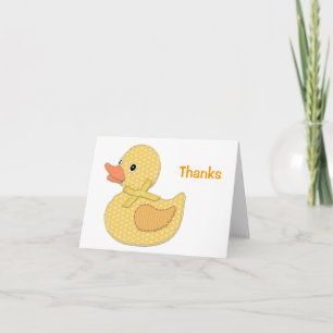 Bébé Canard Appliqué Jaune, Merci