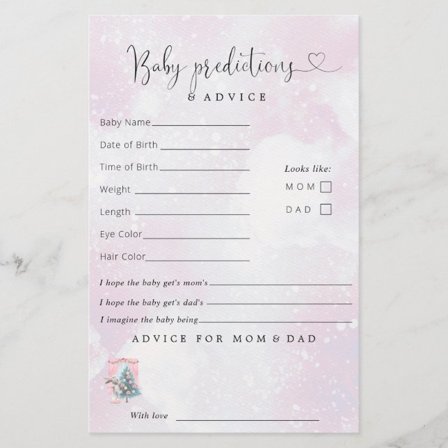 Bébé C'est froid dehors Baby shower d'hiver fille (Devant)