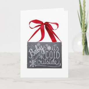 BÉBÉ C'EST FROID OUTSITE-CHRISTMAS CARTE D'AMOUR